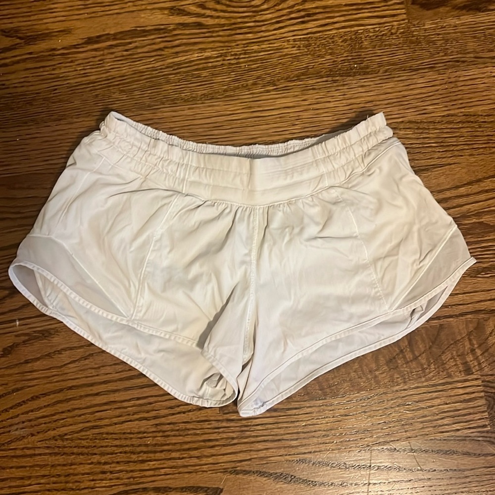 White lulu hotty hot shorts
